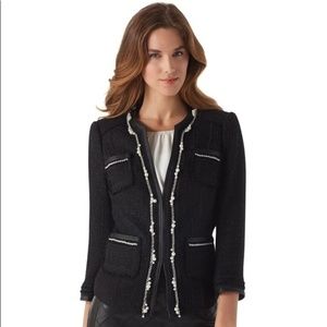 WHBM black and pearl jacket size 10 EUC